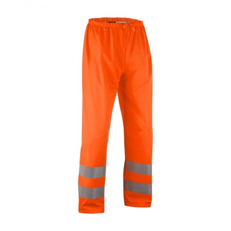 Pantalon de pluie haute-visibilite orange