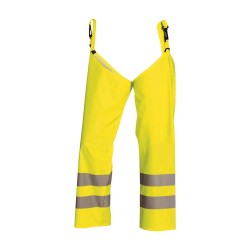 Guêtres de pantalons haute-visibilite Jaune