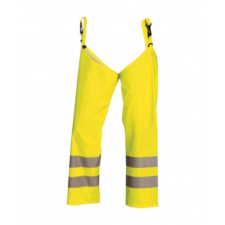 Guêtres de pantalons haute-visibilite Jaune