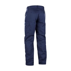 Pantalon Cargo Poches Genouillères Marine