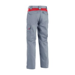Pantalon Industrie Gris/Rouge