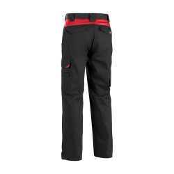 Pantalon Industrie Noir/Rouge