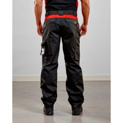 Pantalon Industrie Noir/Rouge