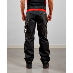 Pantalon Industrie Noir/Rouge